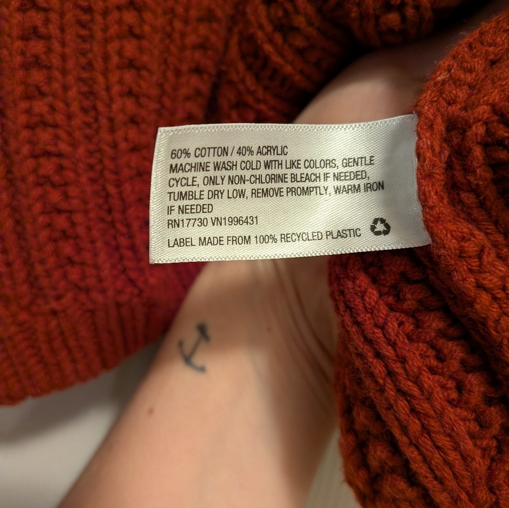 Universal Thread Rust Cowl Neck Sweater - Picture 6 of 6